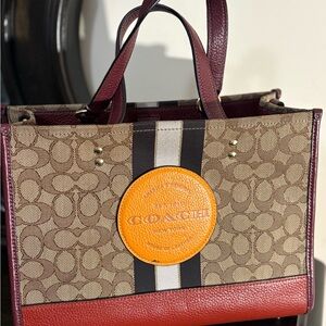 Coach Brown and Red Women's Bag